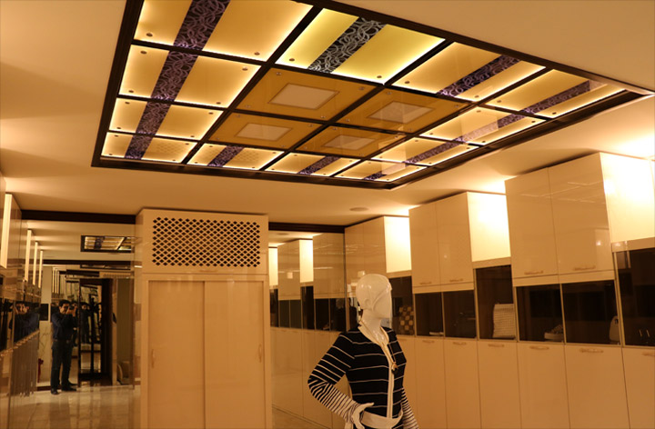 سقف کاذب آی گلس | سقف کاذب شفاف | iglass ceilingاسپا و سالن ماساژ ژیناسا شرکت آی گلس