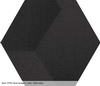  موکت تایل bevel-hexagon-black001