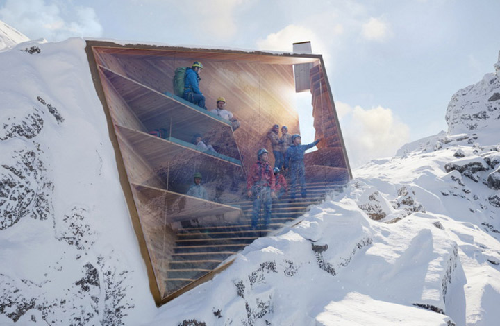 طراحی آینده‌نگرانه «کارلو راتی» برای پناهگاه کوهستانی خودکفا